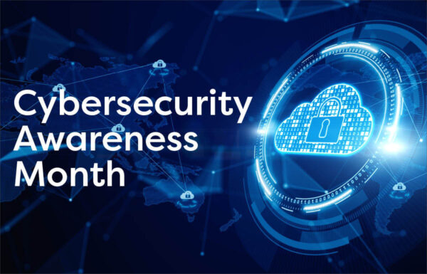 Cybersecurity with lock picture