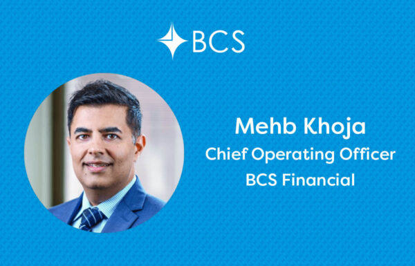 Mehb Khoja headshot on BCS blue background