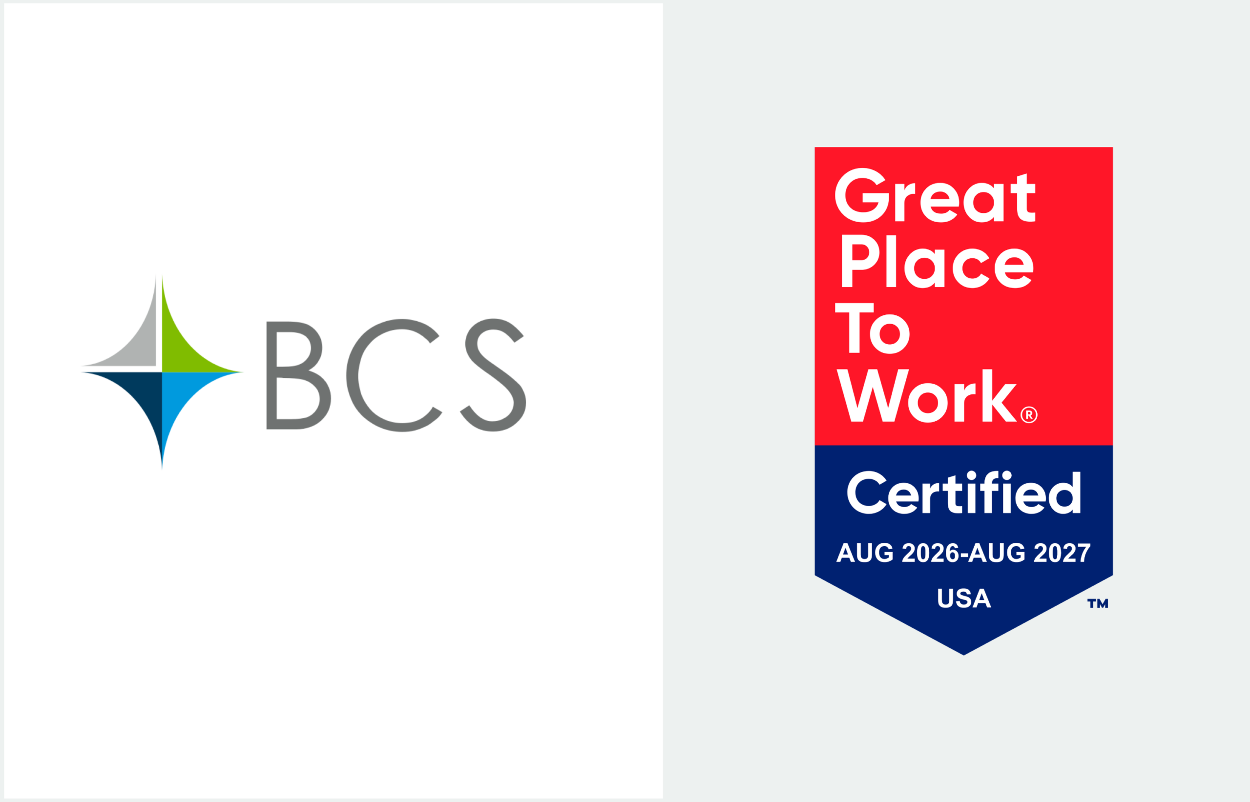 BCS Financial Re-Certified as a Great Place to Work®