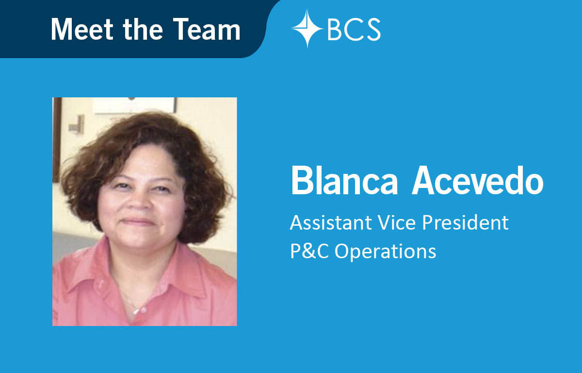 Meet the Team – Finance, P&C Operations
